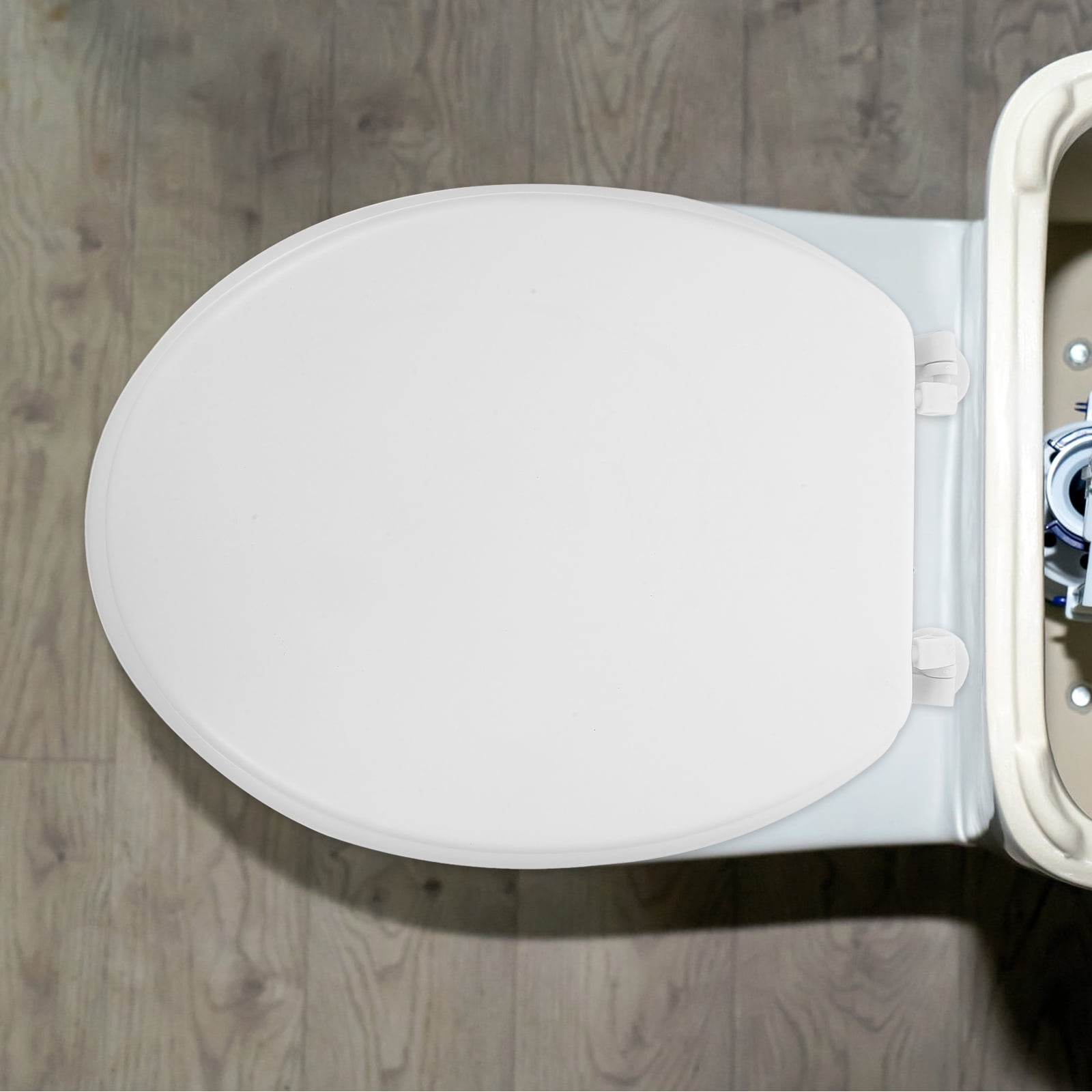 ULTNICE Cushion Toilet Seat Elongated Soft Cushion Foam White Daily Use 1Set