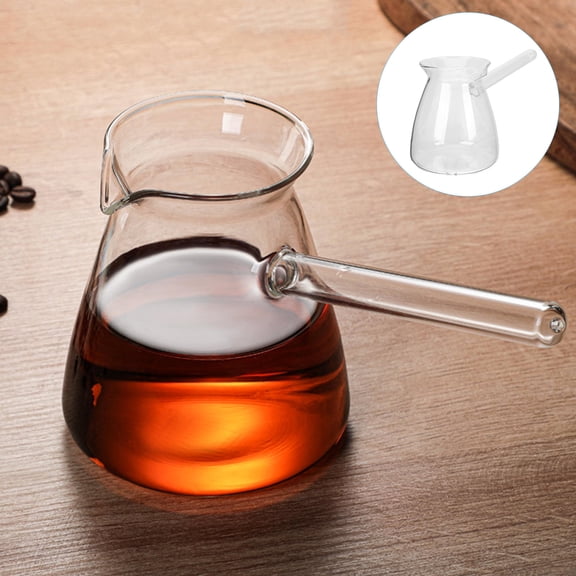 ULTNICE Crystal Clear Household Tea Pot Comfortable Grip V-Shaped Spout 1Pc