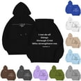 thumbnail image 1 of yuitbkgsd Bible Verse Christian Hoodies for Men Oversized Faith Fall Pullover Sweatshirts Graphic Letter Print Winter Hooded Sweater Shirts, 1 of 8
