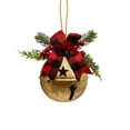 thumbnail image 1 of yujiao Christmas Decorations Giant Metal Christmas Bell Hanging Ornament 14.6"(Gold), 1 of 6