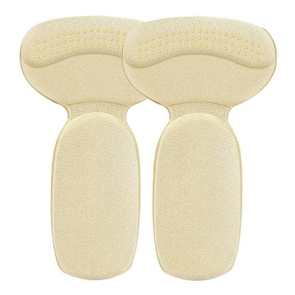 yuksok 2 in 1 Heel Cushion Pads Anti Slip Oversized Shoes Shoe Pad Shoe Grips Liner Beige T