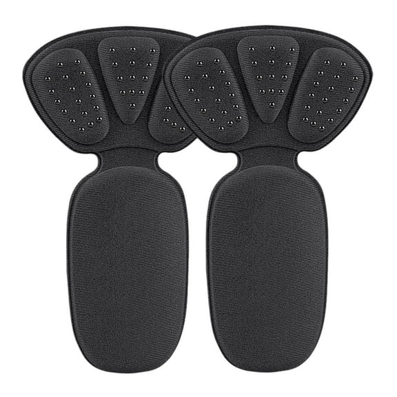 yuksok 2 in 1 Heel Cushion Pads Anti Slip Oversized Shoes Shoe Pad Shoe Grips Liner Black Water Droplets