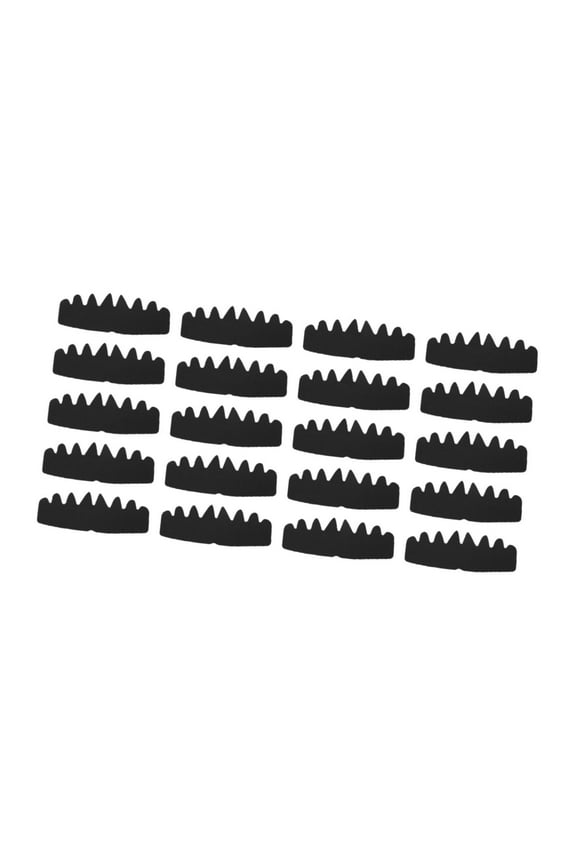 20x Baseball Hat Inserts Baseball Hat Sweat Liners for Outdoor Black 26cmx10cm