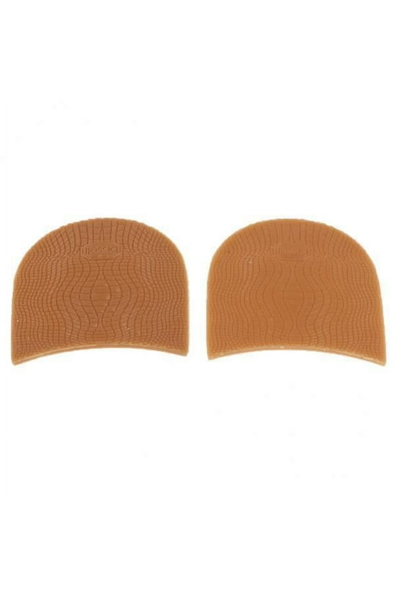 2xPair Rubber Glue on heels Shoe Repair Anti Slip Tips Pad Replacement Apricot