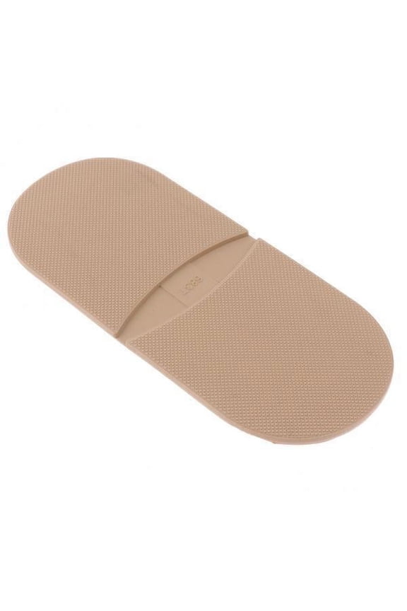 2xPair Rubber Glue on heels Shoe Repair Anti Slip Tips Pad Replacement Khaki
