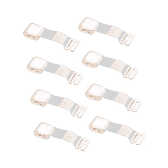 yuksok 4 Pairs Clear Invisible Bra Straps Replacement Sturdy Lightweight 1.8cm Width