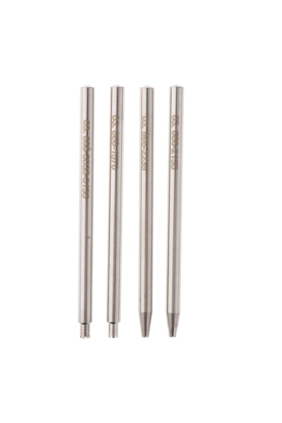 4 Pieces Watch Oscillating Rotor Weight Axle Punch Staking Punch Steel Glasses Easy to Use Jewelry Watch Repair Tool for 2135