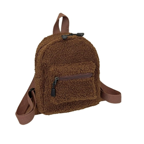 yuksok Backpack Adjustable Strap Shoulder Bag Daypack for Teens Birthday Gift Brown