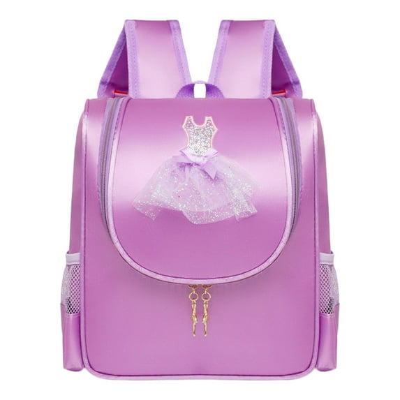 yuksok Ballet Bag Adjustable Shoulder Strap Ballet Backpack for Travel Fitness Gift violet