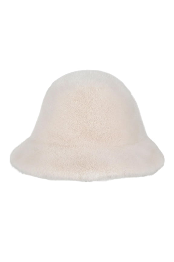 Bucket Hat Casual Soft Trendy Warm Hat for Travel Camping Hiking Street Trekking White