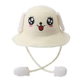 thumbnail image 1 of yuksok Bunny Straw Hat Cap Fashionable Cute Protection for Trips Dress up Commuting White, 1 of 9