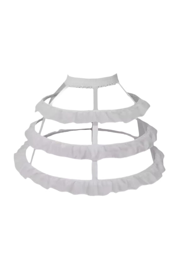 Cage Hoop Skirt Petticoat Liner Women Hoops Pannier Petticoat for Dress Prom