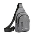 thumbnail image 1 of yuksok Crossbody Bag Adjustable Shoulder Strap Backpack for Work Traveling Business Grey, 1 of 9