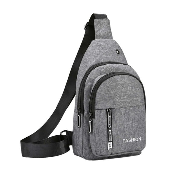 yuksok Crossbody Bag Adjustable Shoulder Strap Backpack for Work Traveling Business Grey