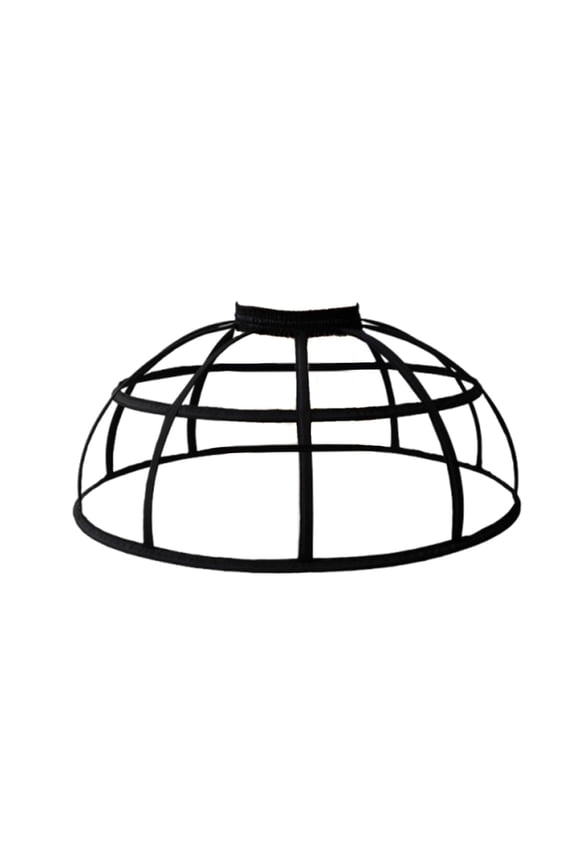 Dress Pannier Petticoat Half Slip Portable Crinoline Underskirt for Prom Dancing black