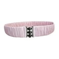 thumbnail image 1 of yuksok Elastic Waist Belt Elegant Cinch Band Trimmer for Sweater Puffer Coat Jacket Light Pink, 1 of 8