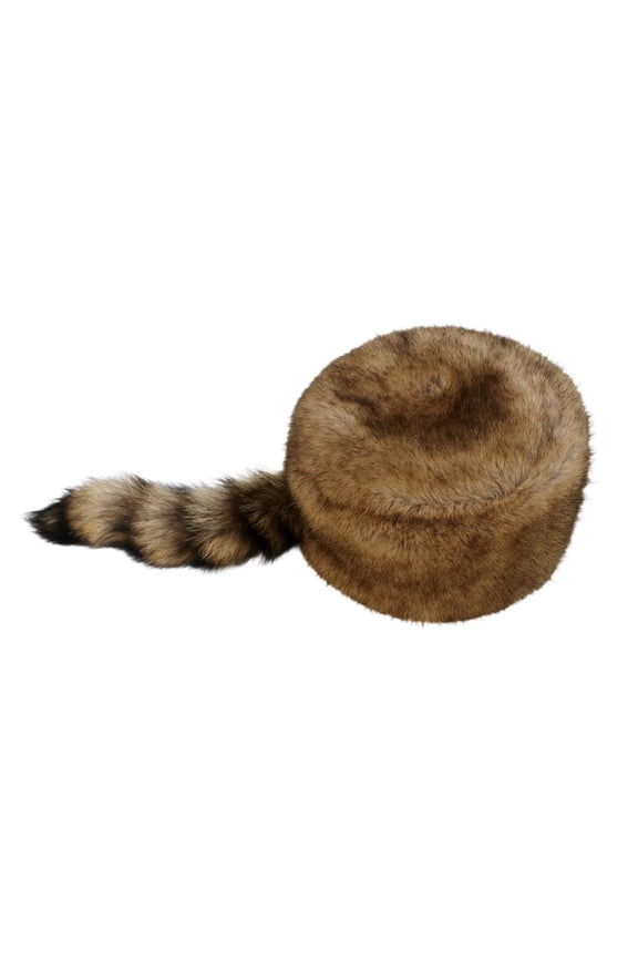 Faux Raccoon Tail Hat Soft Adorable Winter Hat for Bike Climbing Skating stripe