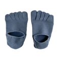 thumbnail image 1 of yuksok Five Finger Socks Anti Slip Cotton Ankle Toe Socks for Running Casual Sports Blue, 1 of 9