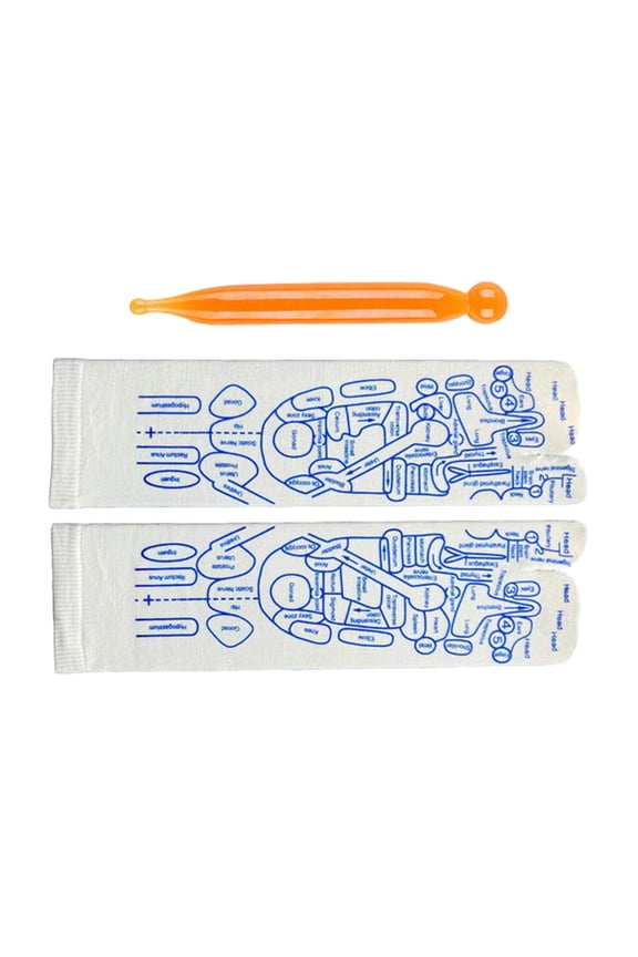 Foot Massage Socks Reflexology Socks Reflection Area Acupoint Illustration Socks Male Socks