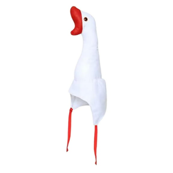 yuksok Goose Hat Cute Decoration Plush Animal Hat for Performance Weddings Birthday without ring