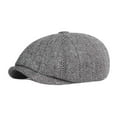 thumbnail image 1 of yuksok Hat British Fashion Cap Winter Male Warm Spring Newsboy Grey, 1 of 9