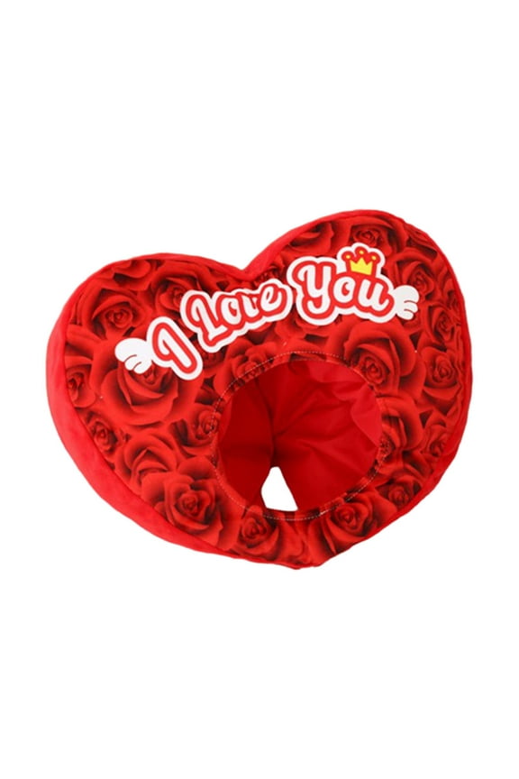 Heart Hat Valentines Day Decor Party Head Cover Women Girls Winter Plush Hat