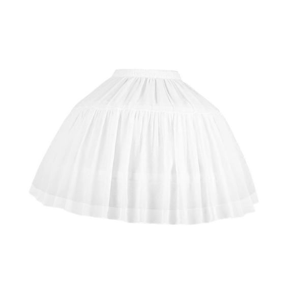 yuksok Hoop Skirt Petticoat Skirt Pannier Underskirt,for Gown Cosplay Prom Girls Bridal