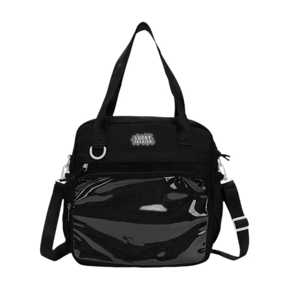 yuksok Ita Bag Clear Window Itabag Backpack for Gifts Anime Dolls Display Halloween Black