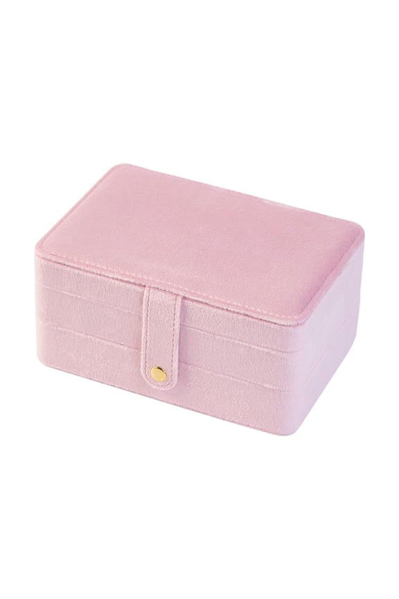 Jewelry Box Large Capacity Jewelry Organizer for Earrings Stud Pendant Charm Pink
