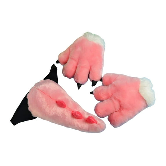yuksok Kids Dinosaur Tail Gloves Set Dragon Cosplay for Show Performance Masquerade