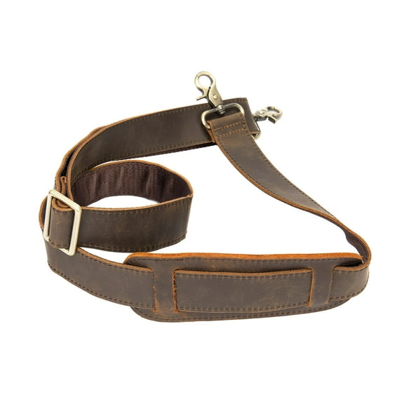 yuksok Leather Bag Strap Classic Shoulder Strap for Shoulder Handbags Clutch Wallet Coffee