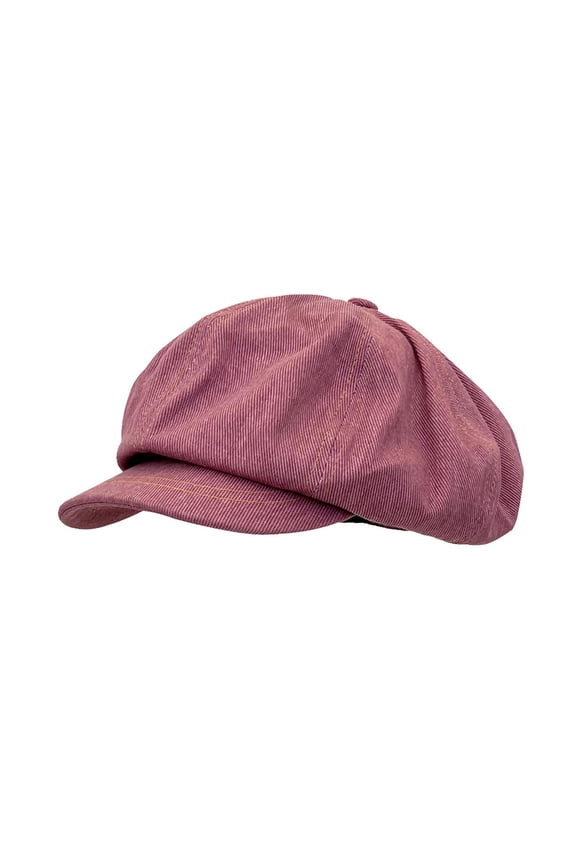 Newsboy Cap Fashion British Cabbie Driving Hat for Outdoor Traveling Driving Pink
