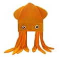 thumbnail image 1 of yuksok Octopus Shaped Hat Party Hat for Stage Performance Birthday Gift Photo Props orange, 1 of 8