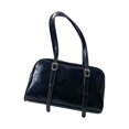 thumbnail image 1 of yuksok PU Leather Women's Shoulder Bag Handbag Tote Bag Female Fashion Underarm Bag Black, 1 of 7