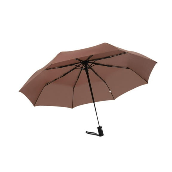 yuksok Rain Umbrella Business Large Weatherproof Windproof Umbrella Folded Umbrella for Brown