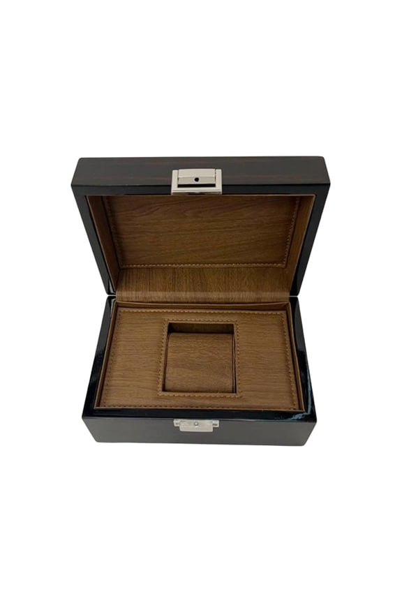 Single Watch Box Bangles Watch Display Case for Dressing Room Travel Bedroom Brown