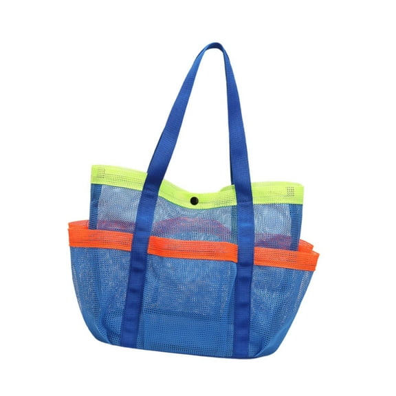 yuksok Summer Handbag Casual Large Capacity Easy Carrying Multipurpose Travel Storage Bag for Hiking Outdoor Sports Picnic Blue