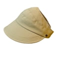 thumbnail image 1 of yuksok Sun Hat for Women Breathable Female Fashion Wide Brim Portable Sun Visor Hat Khaki, 1 of 9