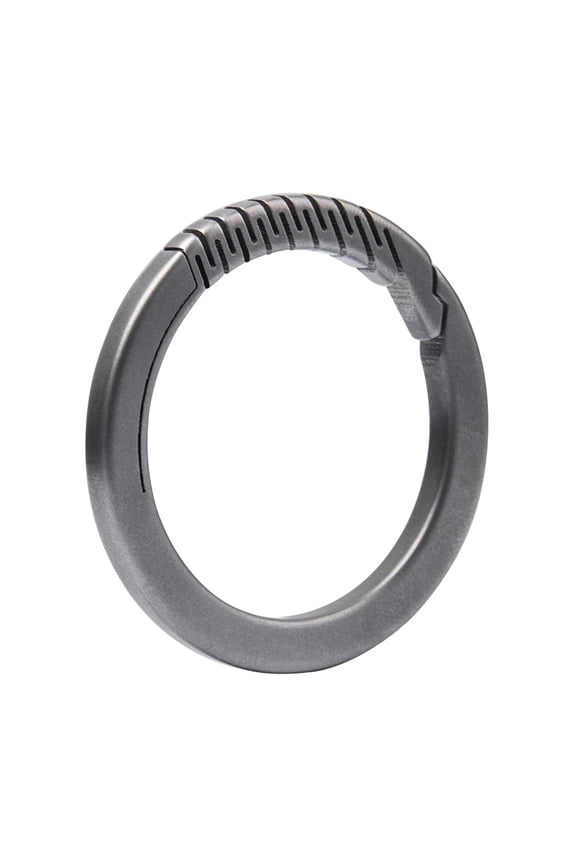 Titanium Alloy Keychain Rings Car Key Rings Spring Snap Simple Release Carabiner Clip Easy Open Car Keyring for Handbag Charm