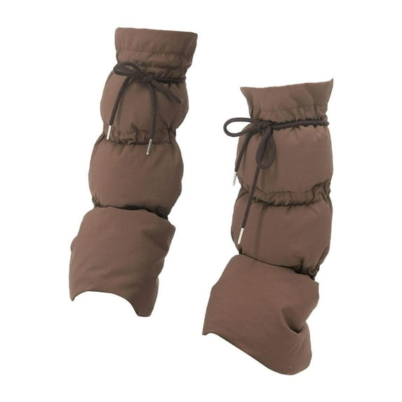 yuksok Winter Padded Puffer Leg Warmers for Women for Hiking Outdoor Workers