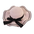 thumbnail image 1 of yuksok Women Beach Hat Casual Polyester Trendy Sun Hat for Outdoor Holidays Fishing Pink, 1 of 9