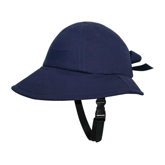 yuksok Women Bucket Hat Beach Cap Fishing Hat for Vacation Mountaineering Commuting Dark Blue