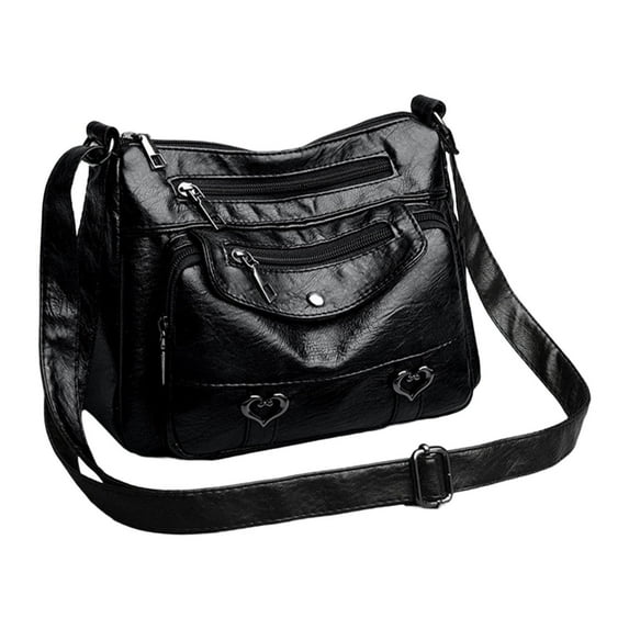 yuksok Women Shoulder Bag Crossbody Bag Casual Shoulder Purse for Gifts Black