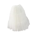 thumbnail image 1 of yuksok Women's Petticoat Elastic Waist Half Slip for Cosplay Ballet Dance Halloween White, 1 of 8