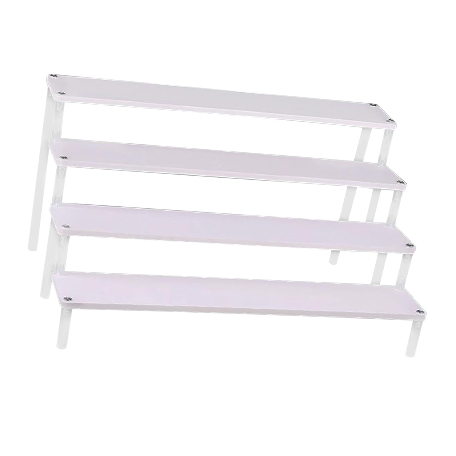 Bookcase Stand Riser yuksok Wooden Display Riser Stand Acrylic Counter Shelf for Desserts ...