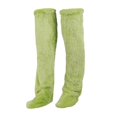 thumbnail image 1 of yuksok over Knee High Fuzzy Socks Bedroom Boot Socks Lady Cozy Super Soft for Women Green S, 1 of 9