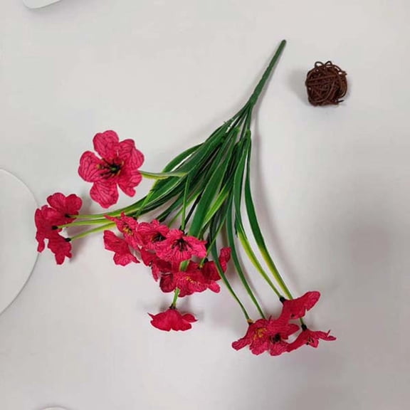 yulier 10 Bundles Artificial Flowers Plants Outdoor Spring Summer Decoration Fake Silk Flowers for Hanging Planters Garden Porch Patio Yard Window Box Wedding Decor