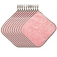 thumbnail image 1 of yulier 10 Pack Kitchen Dish Towels, 10"x 10" Dish Rags Kitchen Dishcloth Set, Soft Absorbent Hand Towels with Hanging Loop, Cotton Cleaning Cloths for Kitchen Bathroom, Pink, 1 of 4