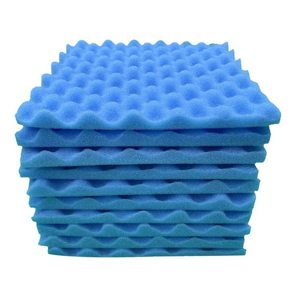 yulier 10 Pcs Acoustic Foam Panels, 0.8" x 12" x 12" Soundproof Foam Panels, High Density Acoustic Panels Soft Sponge Panels for Studio Home Office Wall and Ceiling