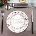 thumbnail image 1 of yulier 10 Pcs Christmas Paper Plates, 7" Round Paper Plates, Christmas Party Disposable Plates Dessert Plates Dinner Plates Dinnerware Christmas Party Supplies, 1 of 6